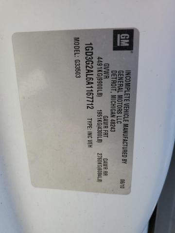 2010 GMC SAVANA CUT - 1GD3G2AL6A1167712