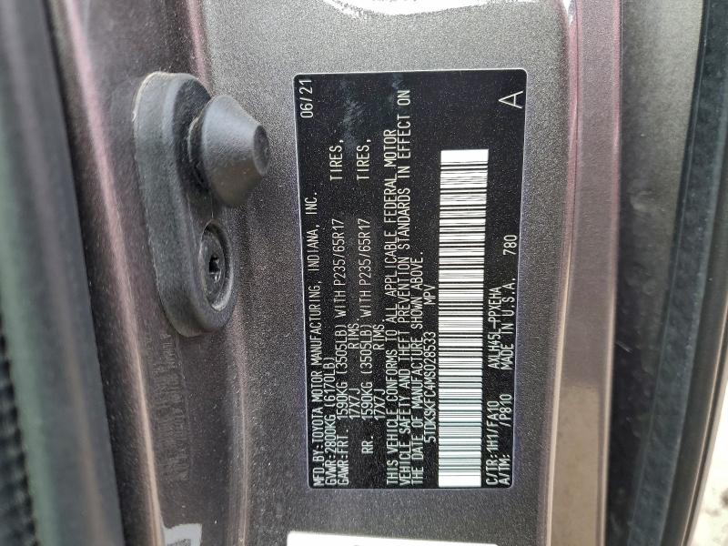 2021 TOYOTA SIENNA LE #3303815447
