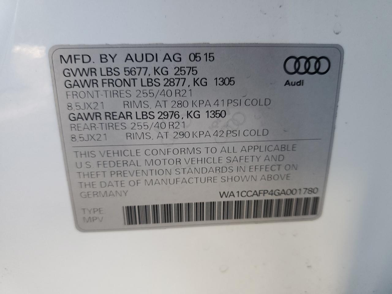 AUDI SQ5 PREMIUM PLUS