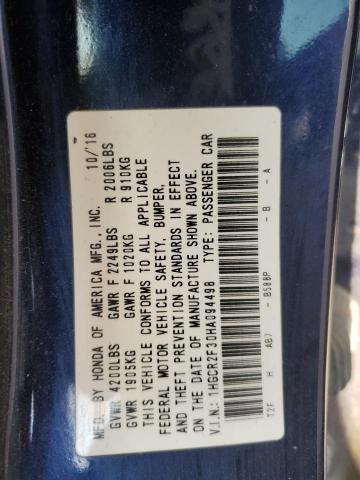 2017 HONDA ACCORD LX #3294497505