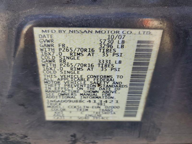 2008 NISSAN FRONTIER C #3301854992