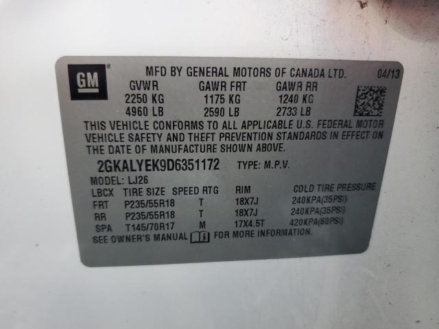 2013 GMC TERRAIN DE - 2GKALYEK9D6351172