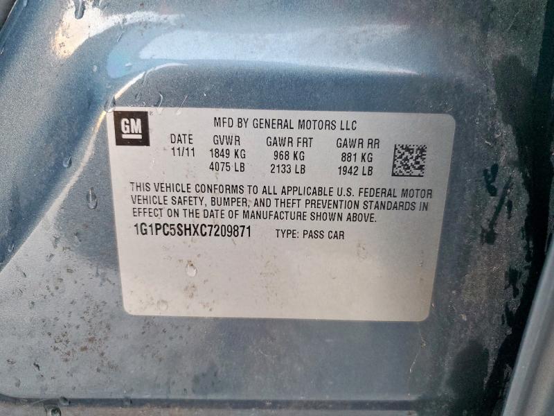 2012 CHEVROLET CRUZE LS #3293429438