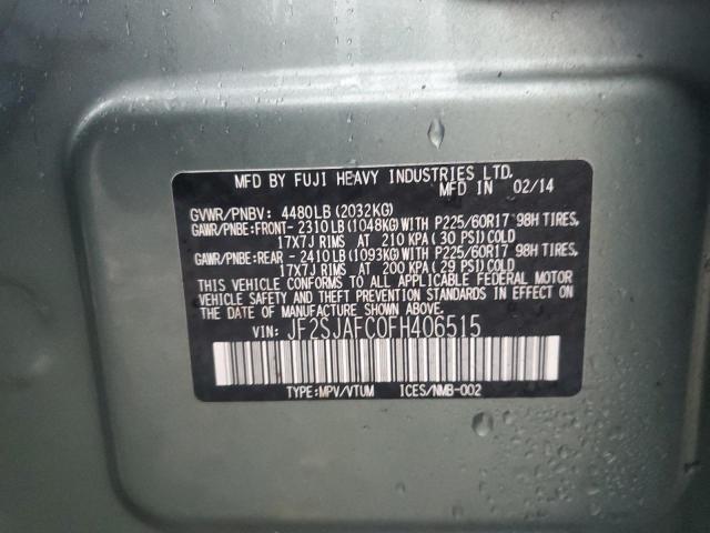2015 SUBARU FORESTER 2 #3296418649