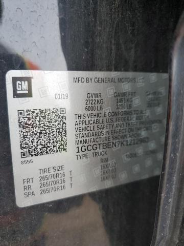 2019 CHEVROLET COLORADO #3308309165