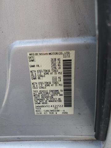 2012 NISSAN FRONTIER S #3292381293