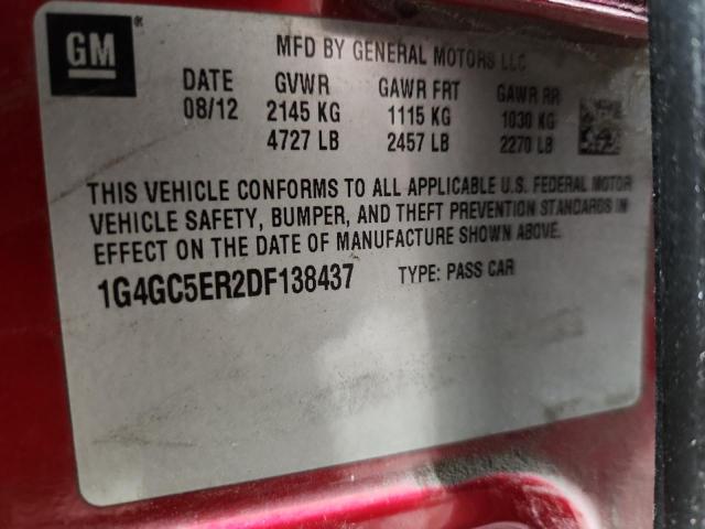 2013 BUICK LACROSSE #3302657046