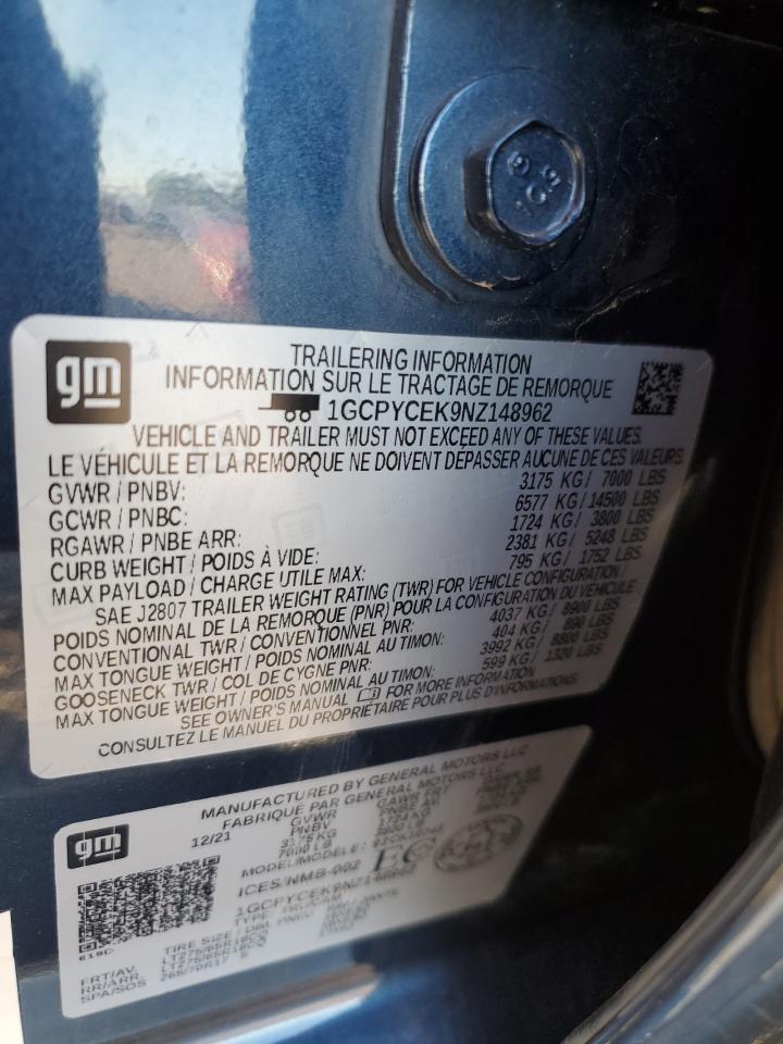 Lot #3301841331 2022 CHEVROLET SILVERADO