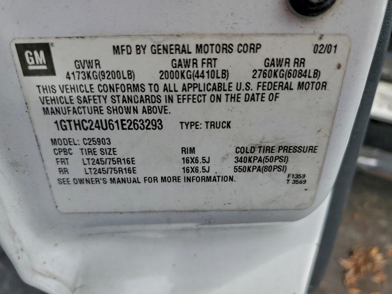 2001 GMC SIERRA C25 #3301688634