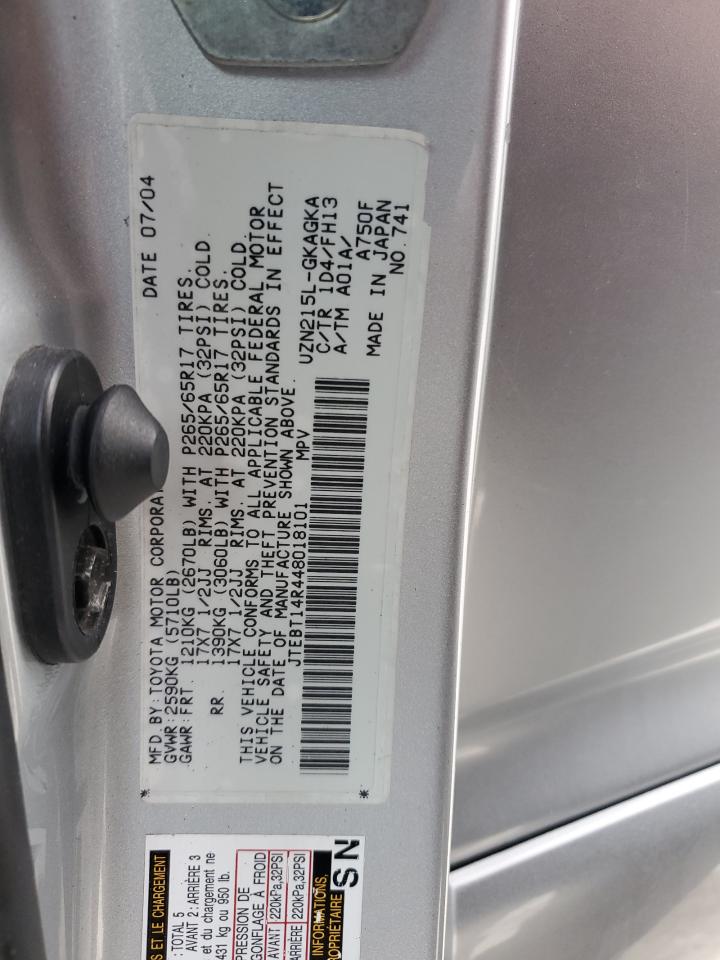 Lot #3298290048 2004 TOYOTA 4RUNNER SR