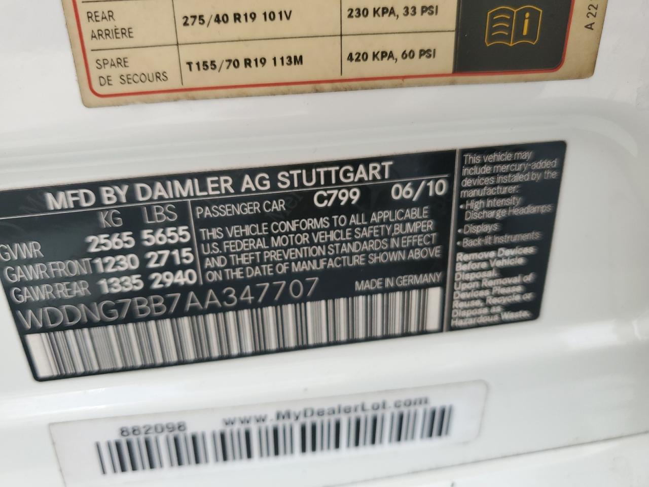 MERCEDES-BENZ S-CLASS 550