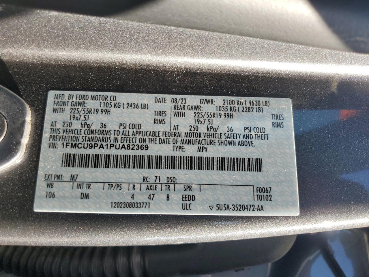 FORD ESCAPE ST LINE ELITE