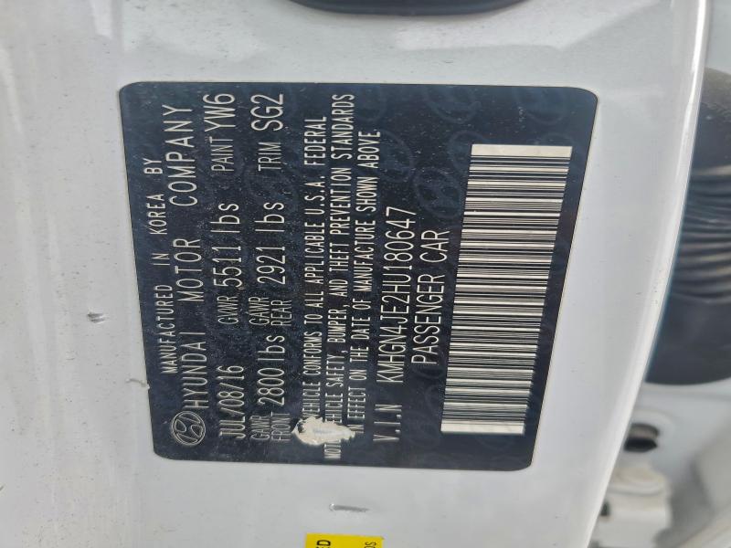 2017 GENESIS G80 BASE #3296337421