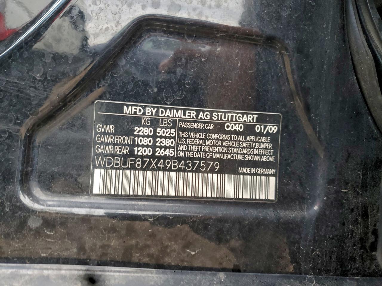 Lot #3297221406 2009 MERCEDES-BENZ E 350 4MAT