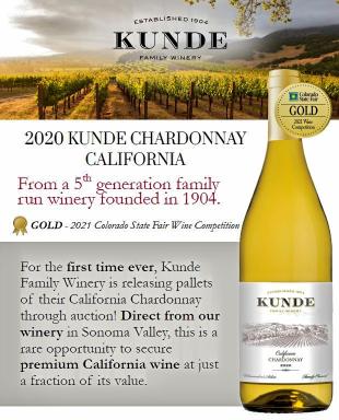 0 WINE KUNDE 2020 CHARDONNAY #3296271511
