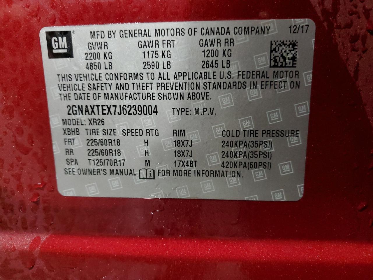 CHEVROLET EQUINOX LT