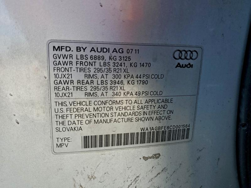 2012 AUDI Q7 PRESTIG #3301681674