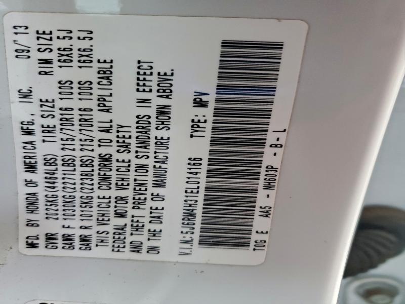 2014 HONDA CR-V LX #3309433969