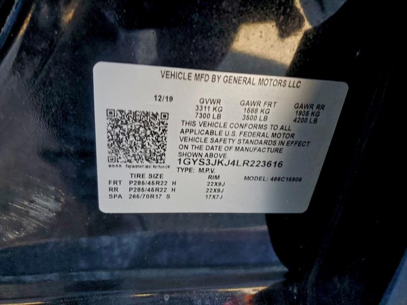 2020 CADILLAC ESCALADE E #3304653034