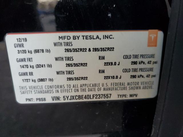 2020 TESLA MODEL X #3286495168