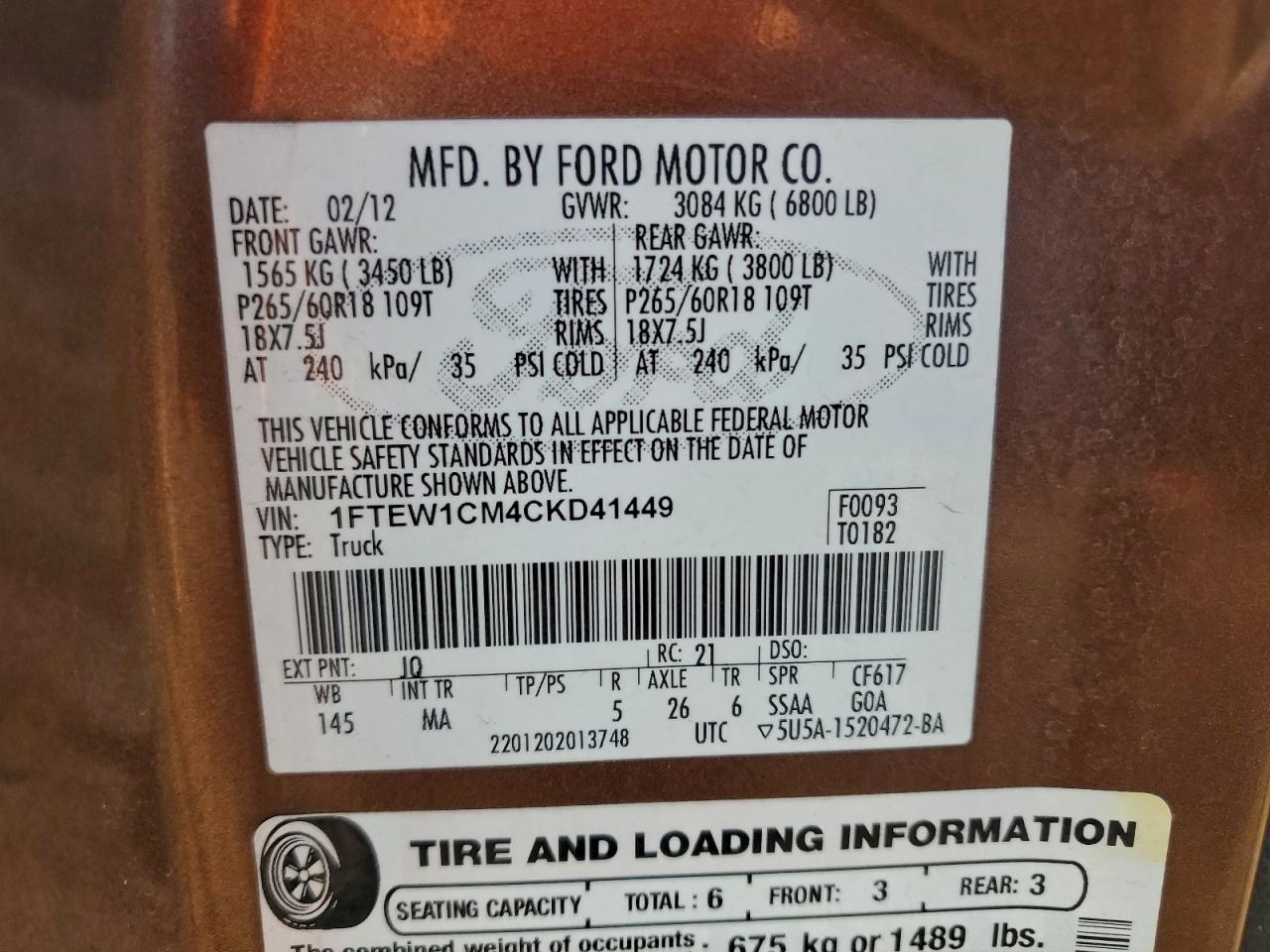 FORD F-150 SUPERCREW