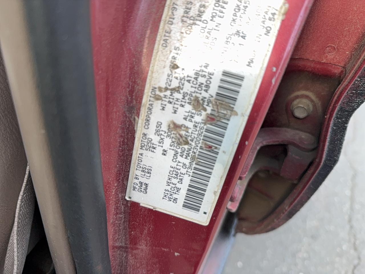 Lot #3290252224 1997 TOYOTA 4RUNNER SR