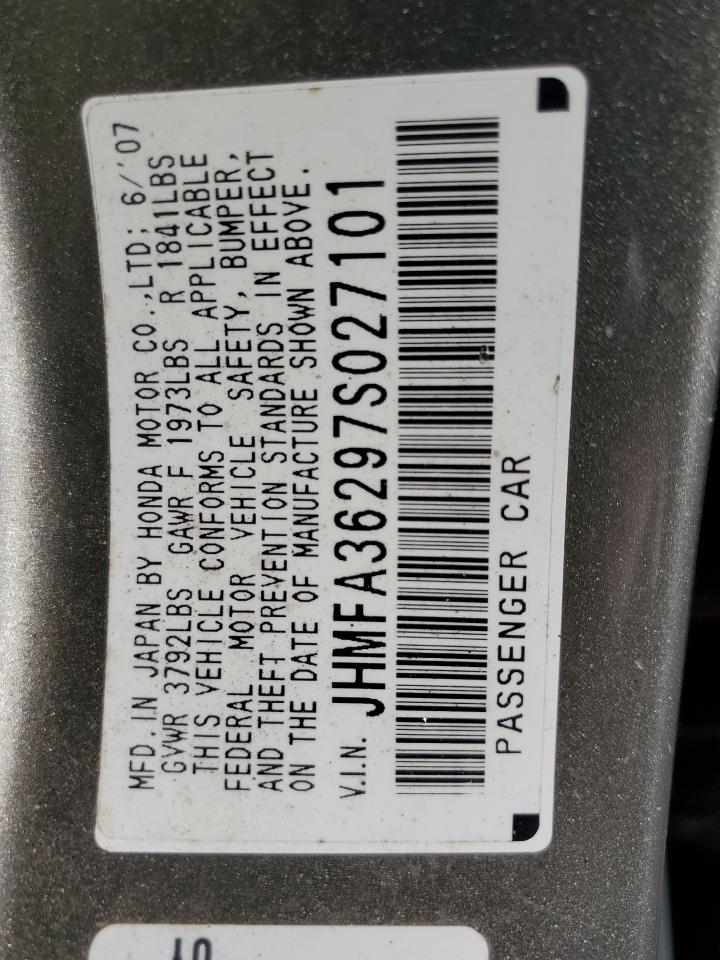 Lot #3285627287 2007 HONDA CIVIC HYBR