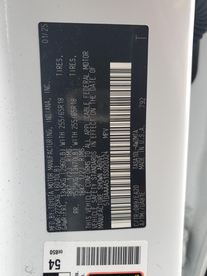 Lot #3309572614 2025 TOYOTA GRAND HIGH