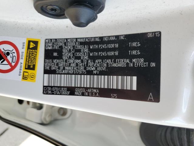 2015 TOYOTA HIGHLANDER #3290247228