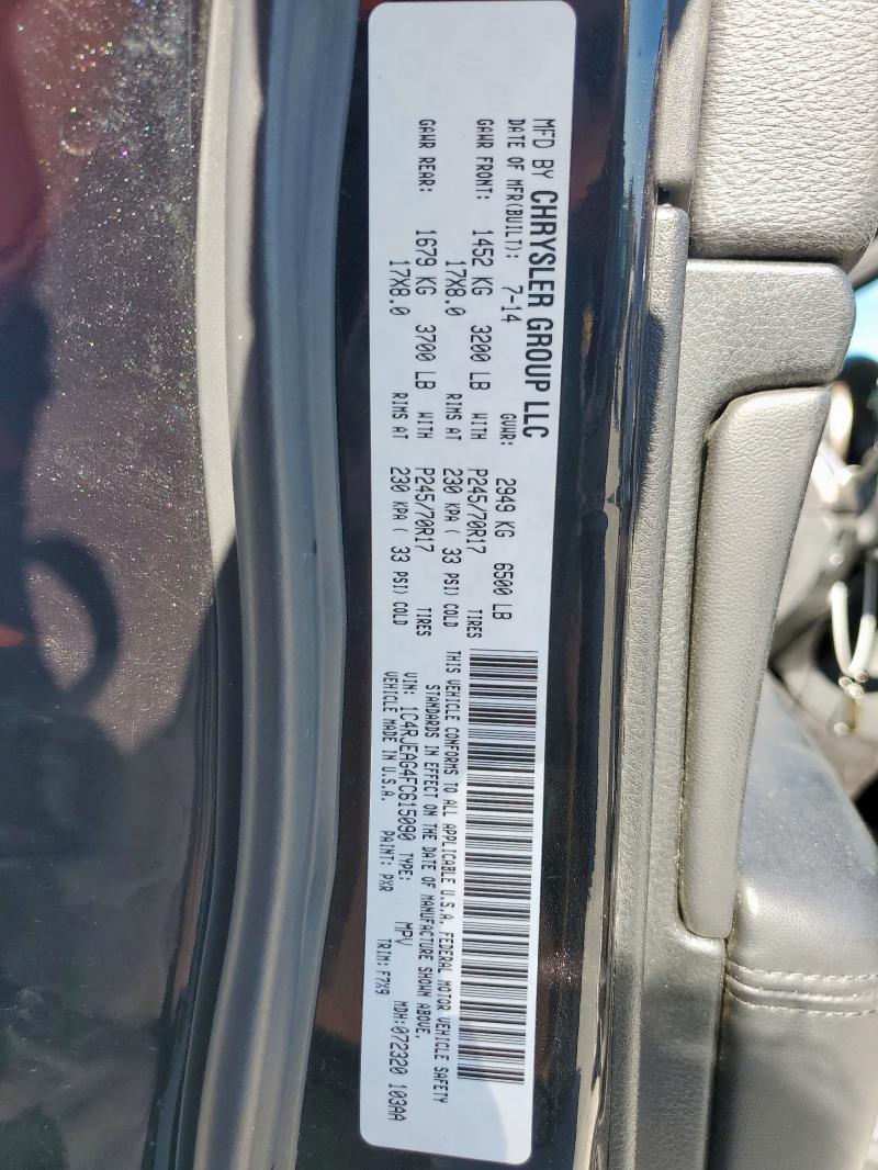 2015 JEEP GRAND CHER - 1C4RJEAG4FC615090