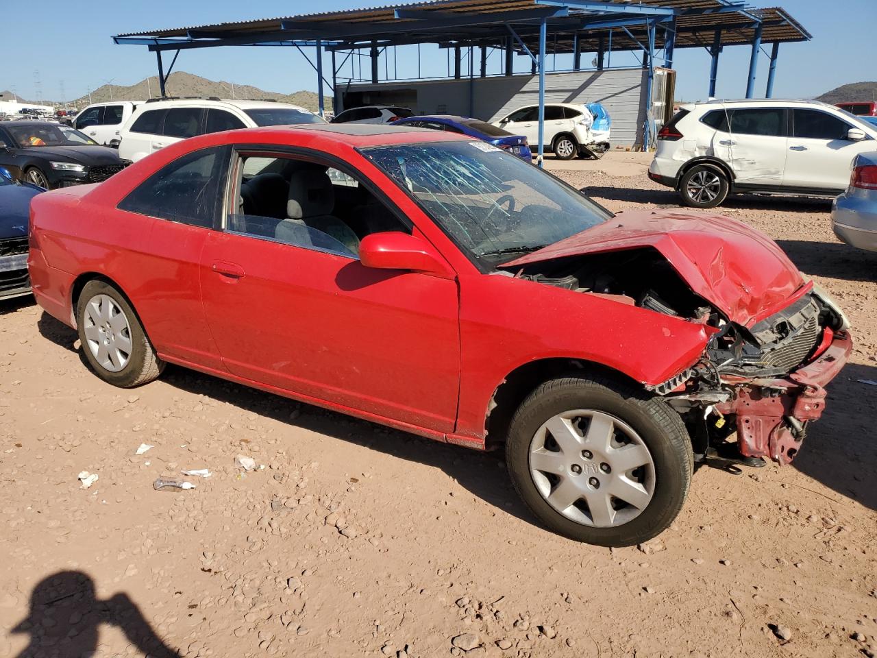 Lot #3298153275 2002 HONDA CIVIC EX