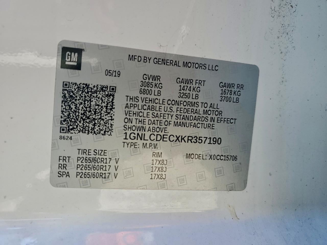 CHEVROLET TAHOE POLICE