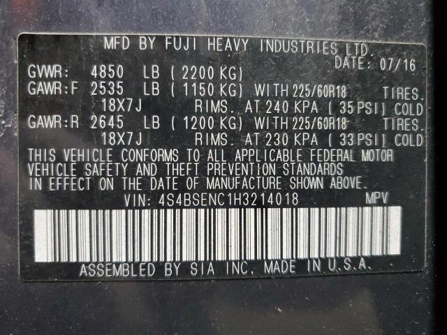 2017 SUBARU OUTBACK 3. #3291261963