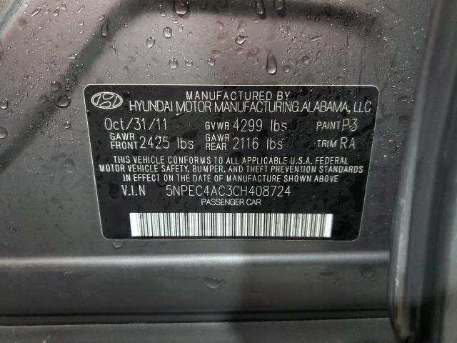 2012 HYUNDAI SONATA SE - 5NPEC4AC3CH408724