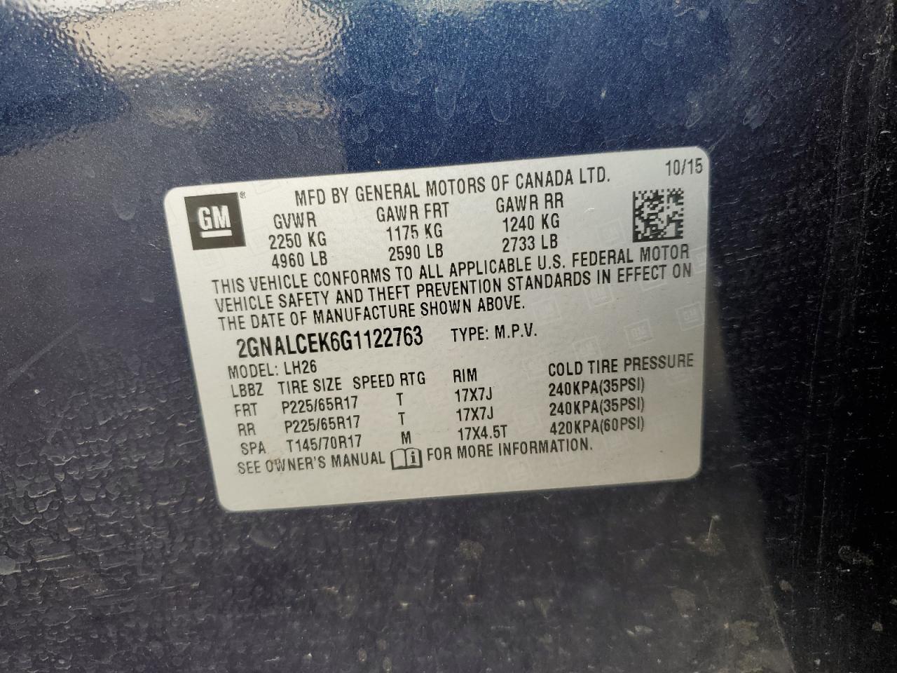 CHEVROLET EQUINOX LT