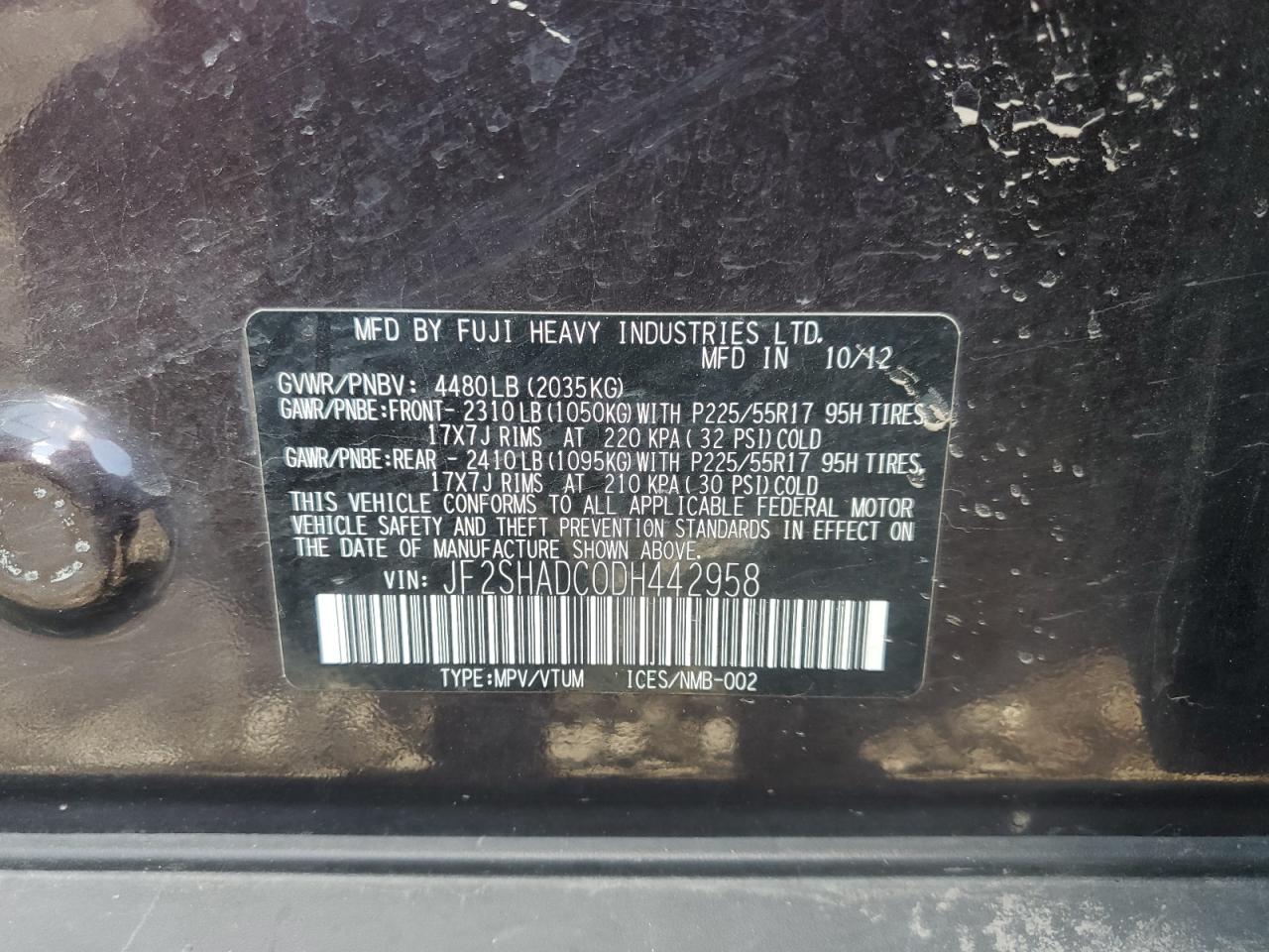 SUBARU FORESTER 2.5X PREMIUM