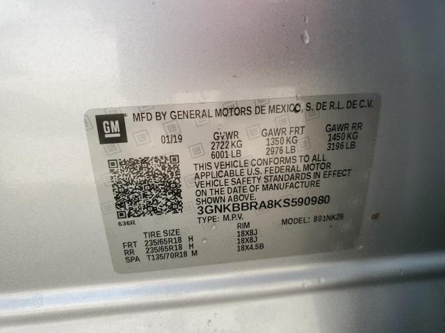 2019 CHEVROLET BLAZER 1LT #3301782382