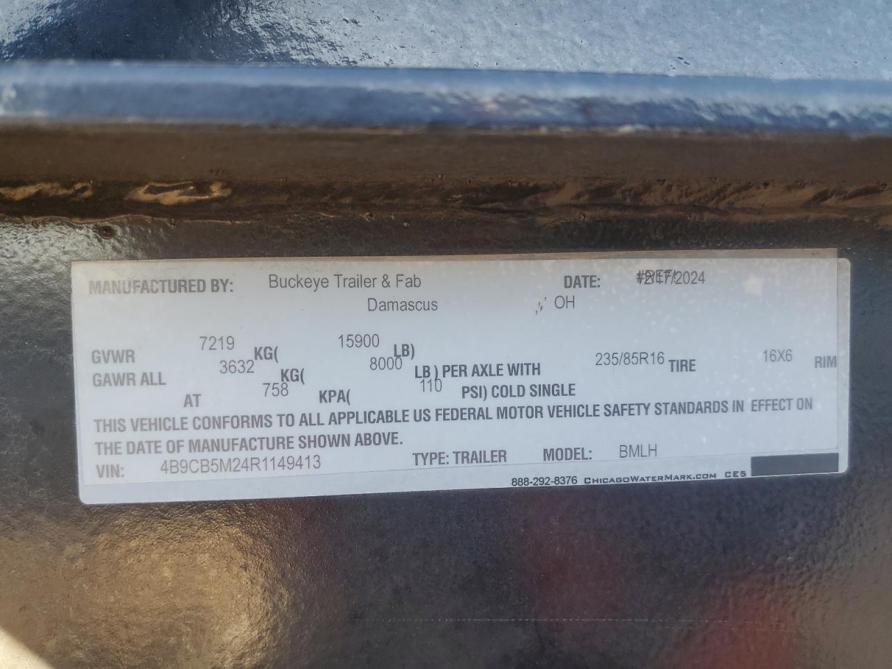 Lot #3287966140 2024 BUCKEYE UNKNOWN