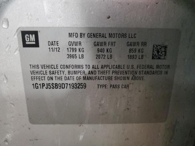 2013 CHEVROLET CRUZE ECO #3290432758