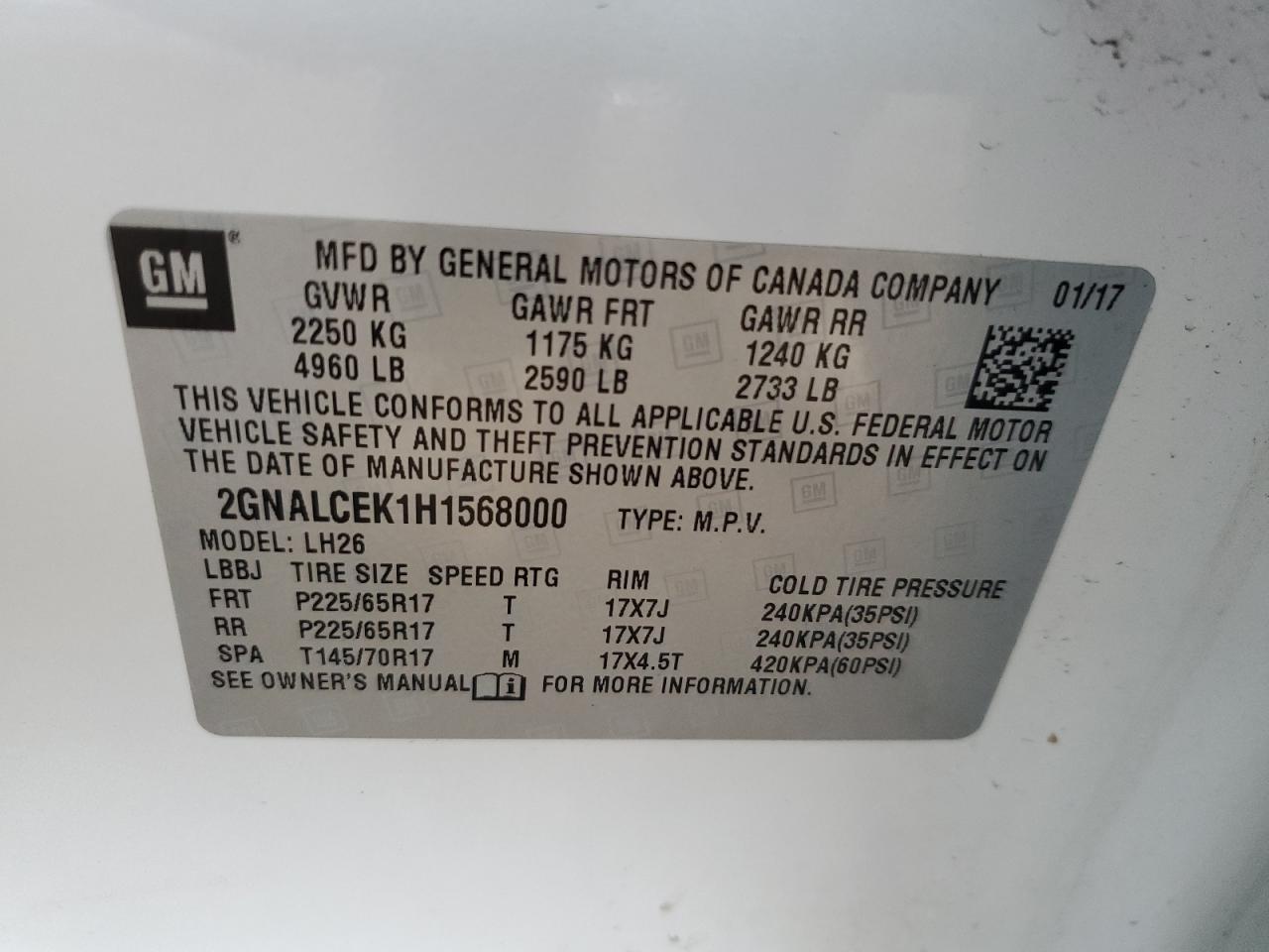 CHEVROLET EQUINOX LT