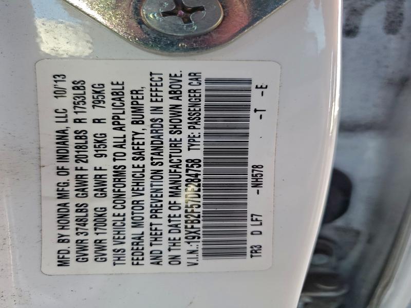 2013 HONDA CIVIC LX #3298229039