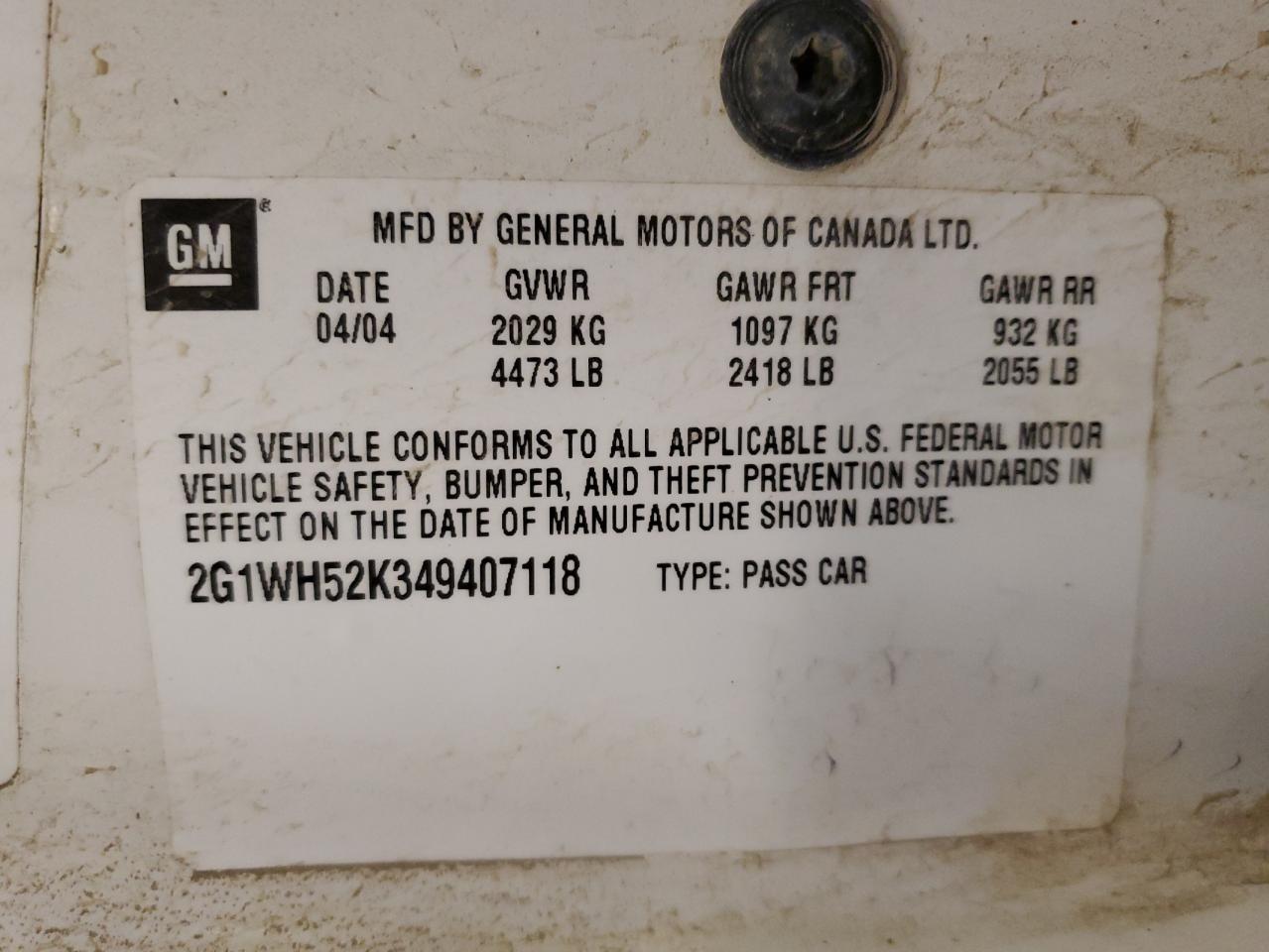 Lot #3284765526 2004 CHEVROLET IMPALA LS