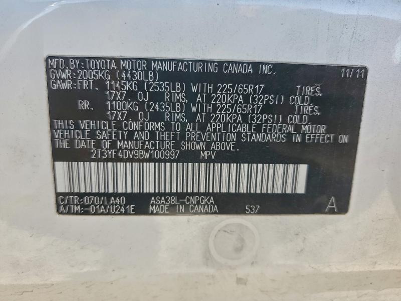 2011 TOYOTA RAV4 LIMIT #3301630668