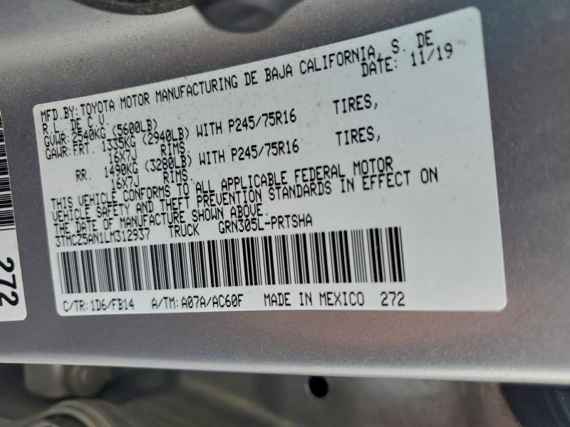 2020 TOYOTA TACOMA DOU #3301712365