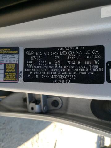 2019 KIA FORTE GT L #3304765978