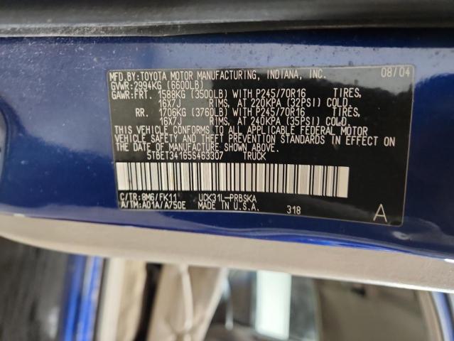 2005 TOYOTA TUNDRA DOU #3285555285