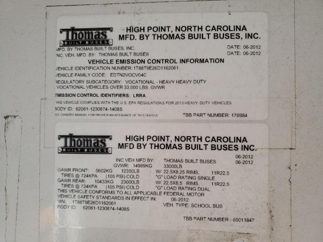 2013 THOMAS SCHOOL BUS #3285637332