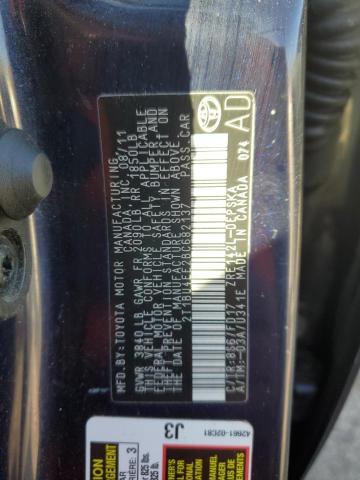 2011 TOYOTA COROLLA BA #3291219963