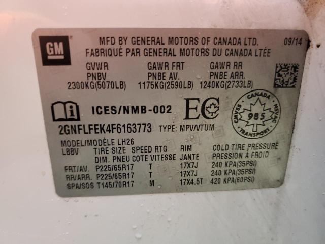 2015 CHEVROLET EQUINOX LT - 2GNFLFEK4F6163773