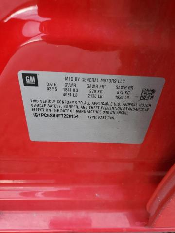 2015 CHEVROLET CRUZE LT #3297052490